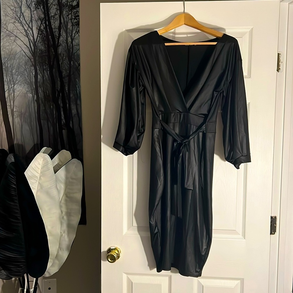 Boohoo black dress